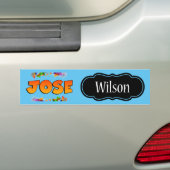 Naam Tag Jose en Wilson sticker (Op auto)