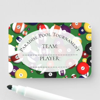 Naam Tag - Klassiek - Billiards
