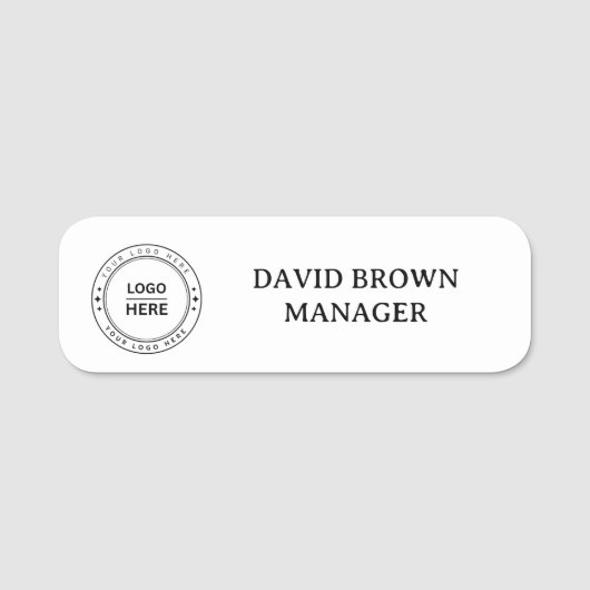 Naam Tag Logo Medewerker personeel Magnetisch (Voorkant)