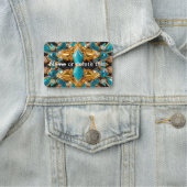 Naam tag met Bahamas kleuren (In situ)