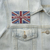 Naam tag met Britse kleuren (In situ)