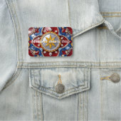 Naam tag met Colombia Kleuren (In situ)