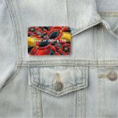 Naam tag met Duitsland Kleuren (In situ)