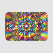 Naam tag met LGBTQ kleuren (Voorkant)