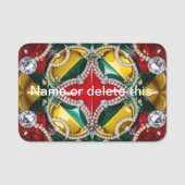 Naam tag met Los Angeles kleuren (Voorkant)