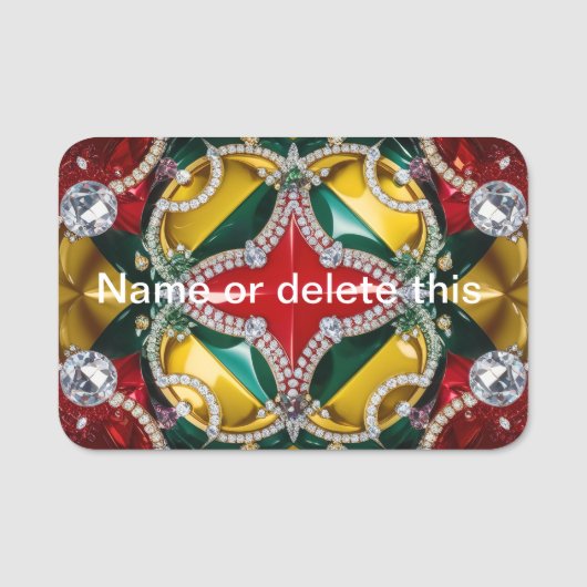 Naam tag met Los Angeles kleuren (Voorkant)