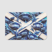 Naam tag met Scottish Thistles Design (Voorkant)