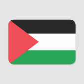 Naam tag met vlag van Palestina (Voorkant)