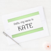 Naam tag sticker Hallo (Envelop)