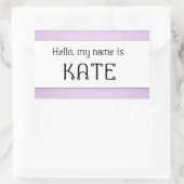 Naam tag sticker Hallo (Tas)