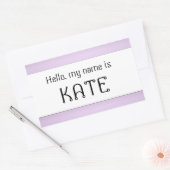 Naam tag sticker Hallo (Envelop)