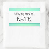 Naam tag sticker Hallo (Tas)