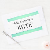 Naam tag sticker Hallo (Envelop)