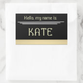 Naam tag sticker Hallo (Tas)
