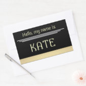 Naam tag sticker Hallo (Envelop)