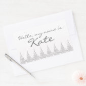 Naam tag sticker Hallo Gepersonaliseerd (Envelop)