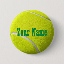 Naam Tag Tennis Ball Button