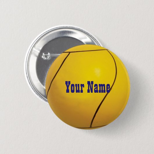 Naam Tag Tether Ball Button (Voorkant /achterkant)