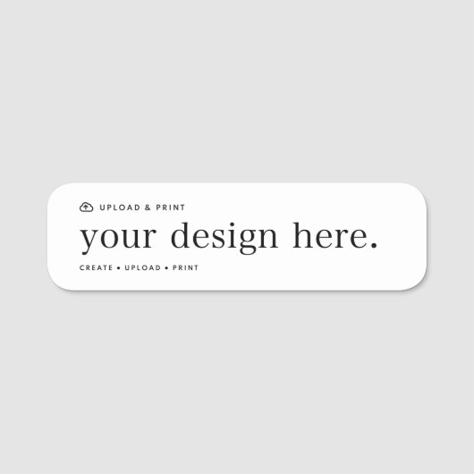 Naam Tag Uw Ontwerp Upload (Voorkant)