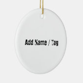 Naam tag voor honden keramisch ornament (Rechts)