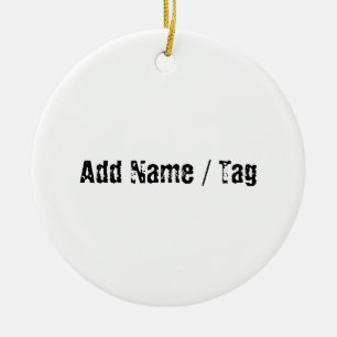 Naam tag voor honden keramisch ornament
