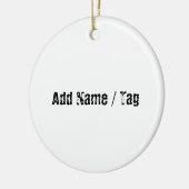Naam tag voor honden keramisch ornament (Links)