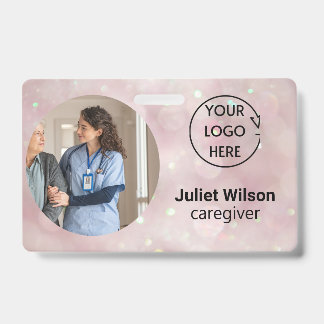 Naam Tags Bubbels Zorgverlener ID badge