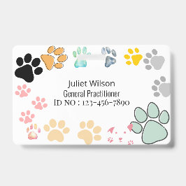 Naam Tags PAM Medische dierenarts ID badge