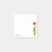 Naam - Tall Red Tulip Spring Floral Post-it® Notes (Voorkant)