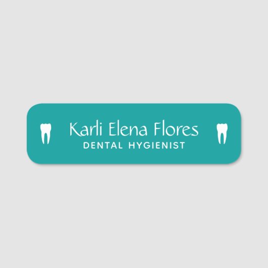 Naam tandheelkundig kantoor naamplaatje (Voorkant)
