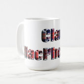 Naam Tartan Clan Macpherson Koffiemok (Voorkant links)