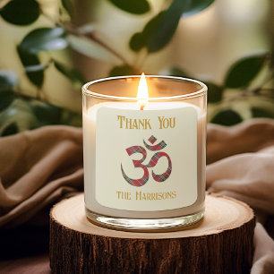 Naam. Tartan OM Symbool 3-in Dank u Sticker