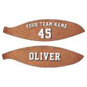 Naam team lederen afdrukspeler basketbal (Panelen)