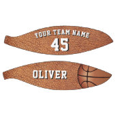 Naam team lederen afdrukspeler basketbal