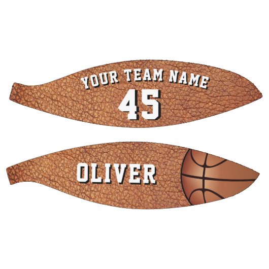 Naam team lederen afdrukspeler basketbal (Panelen)