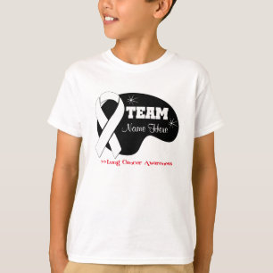 Naam team personaliseren - Lung Cancer T-shirt