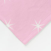 Naam tekst Boho LOVE Word letters roze Fleece Deken (Hoek)