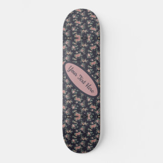  naam Tekst Floral roze Rose Persoonlijk Skateboard