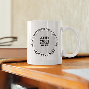 Naam, tekst & foto aandenken koffiemok