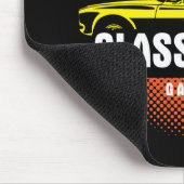 Naam Tekst Geel Klassieke kabel toevoegen Muismat (Hoek)