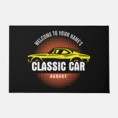 Naam Tekst geel Klassieke voorzijde Deurmat (Voorkant)