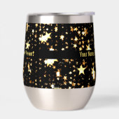 Naam-tekst Gelukkig Nieuwjaar 11oz Roestvrij staal (Links)