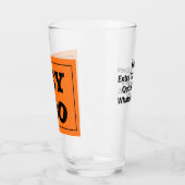 Naam, Tekst Halloween Hey Boo Eyeballs, Pint Glas (Links)