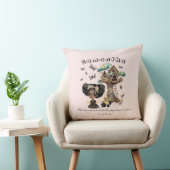 Naam Tekst Magical Woodland Fairy Butterfly Kussen (Stoel)