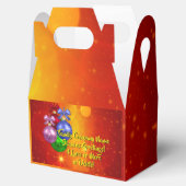 Naam tekst met kerstmis toevoegen bedankdoosjes (Geopend)