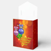 Naam tekst met kerstmis toevoegen bedankdoosjes (Geopend)