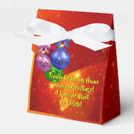 Naam tekst met kerstmis toevoegen bedankdoosjes