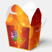 Naam tekst met kerstmis toevoegen bedankdoosjes (Geopend)