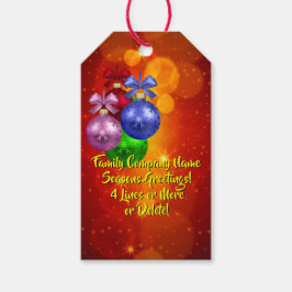 Naam tekst met kerstmis toevoegen cadeaulabel