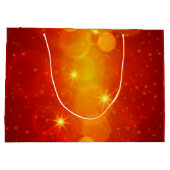 Naam tekst met kerstmis toevoegen groot cadeauzakje (Achterkant)